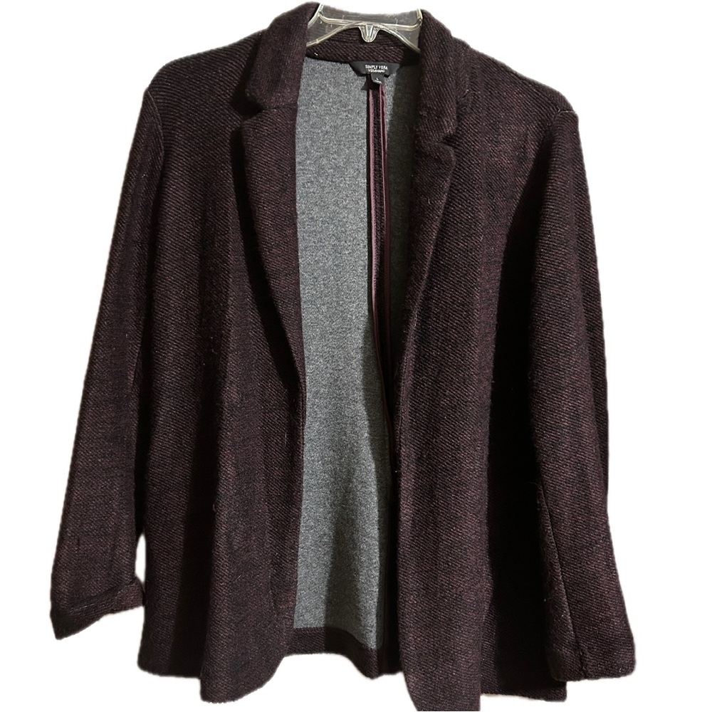Women's Simply Vera Purple Jacket Size Large